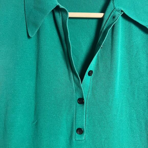 A.L.C. Taylor Knit Green Sleeveless Collared Midi Dress Size XS - Picture 12 of 13